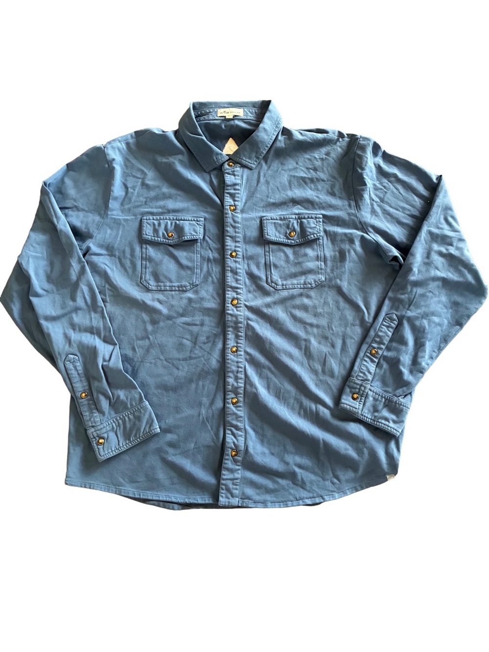 Peter Millar Crown Lava Wash Jersey Shirt Jacket Men’s XL Blue